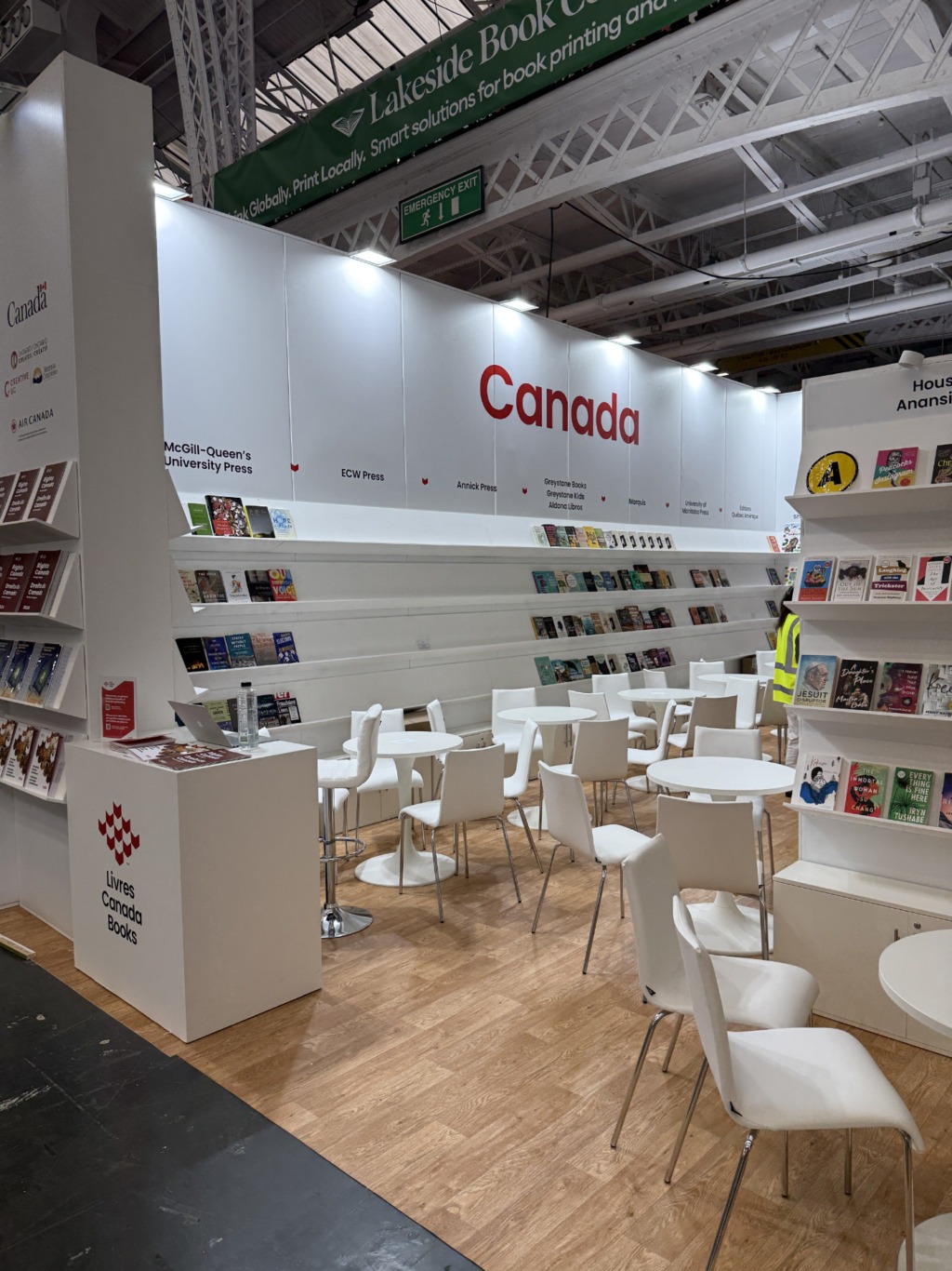 Canada London Book Fair exhibition stand