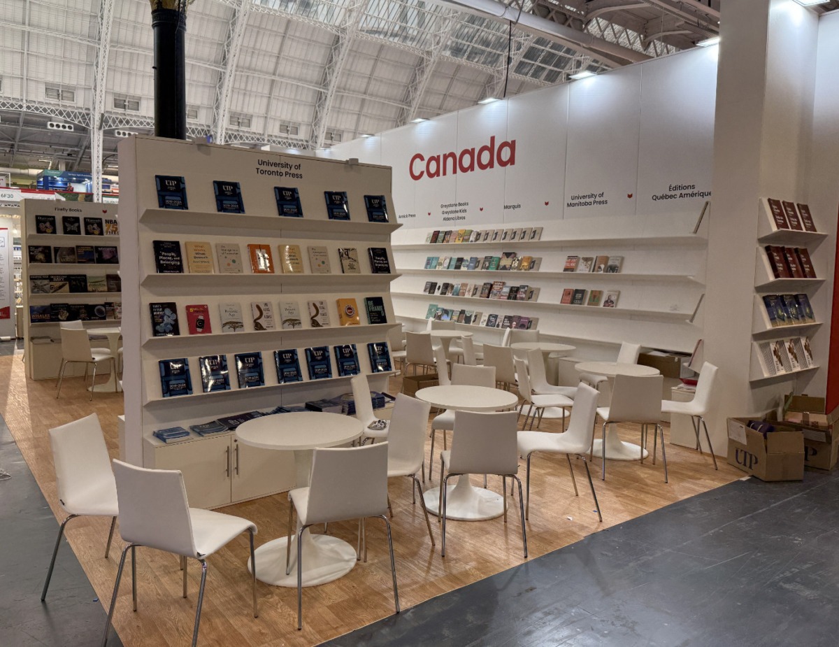 Canada London Book Fair exhibition stand