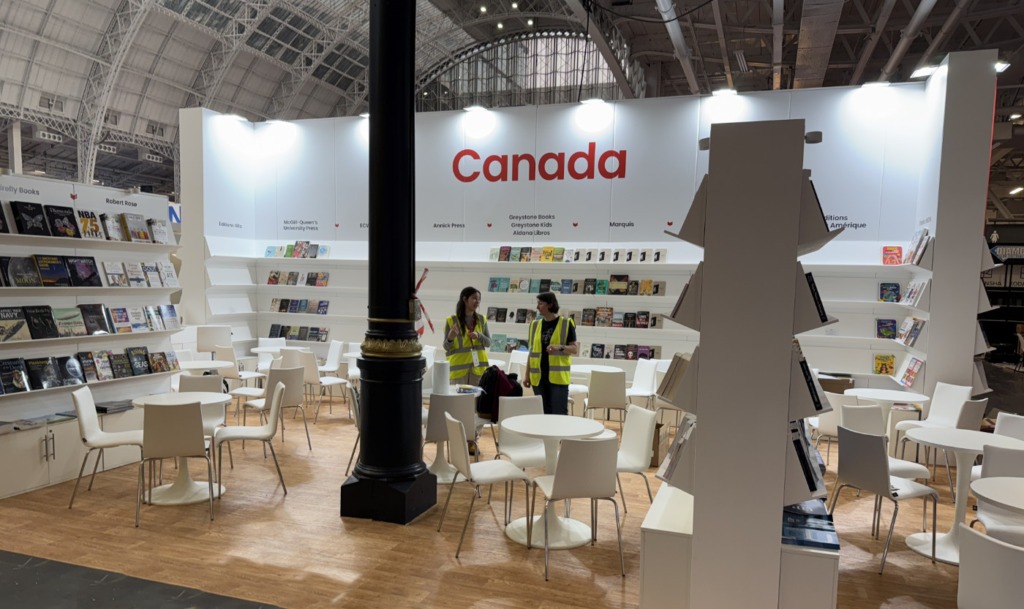 Canada London Book Fair exhibition stand