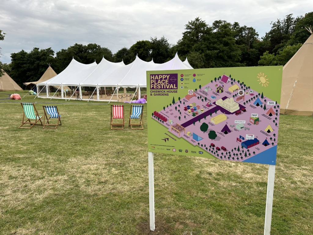 Happy Place Festival outdoor stands