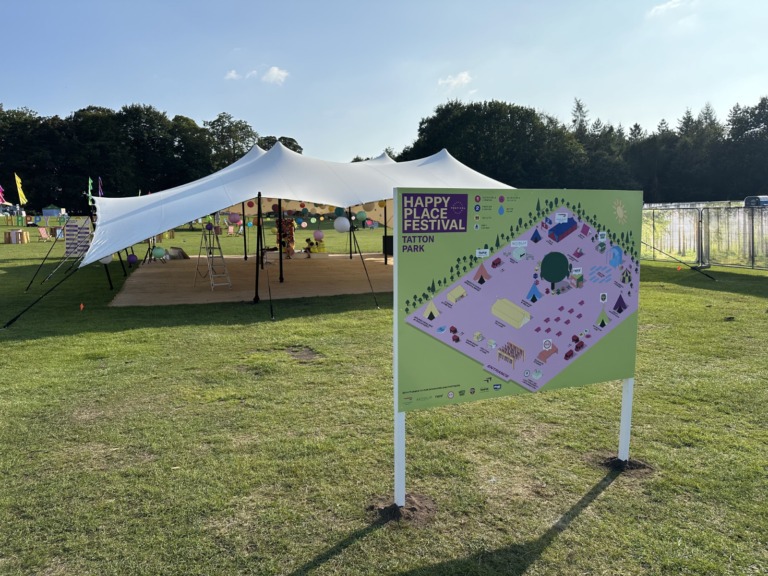 Happy Place Festival outdoor stands