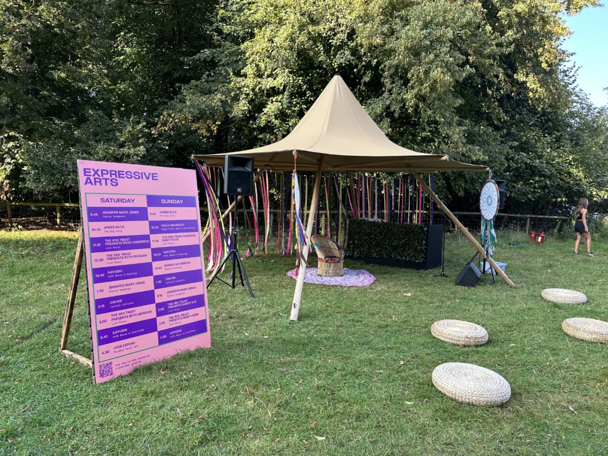 Happy Place Festival outdoor stands