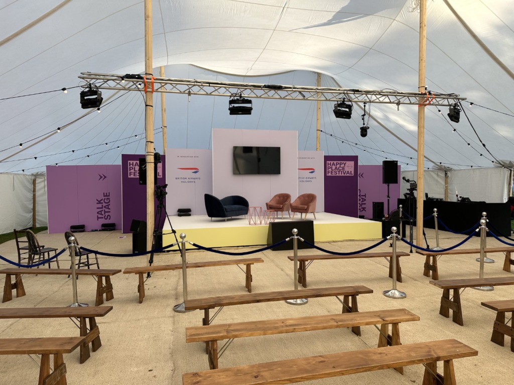 Happy Place Festival outdoor stands