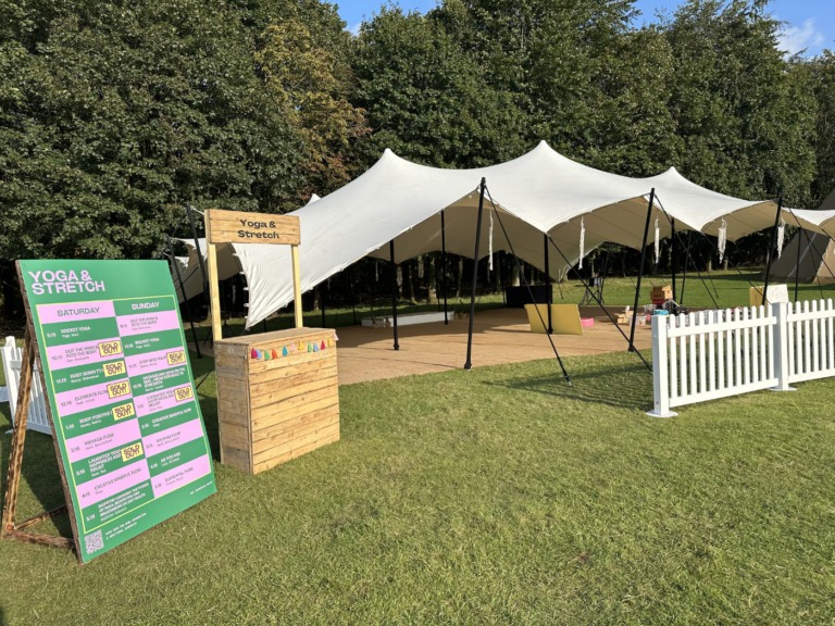 Happy Place Festival outdoor stands