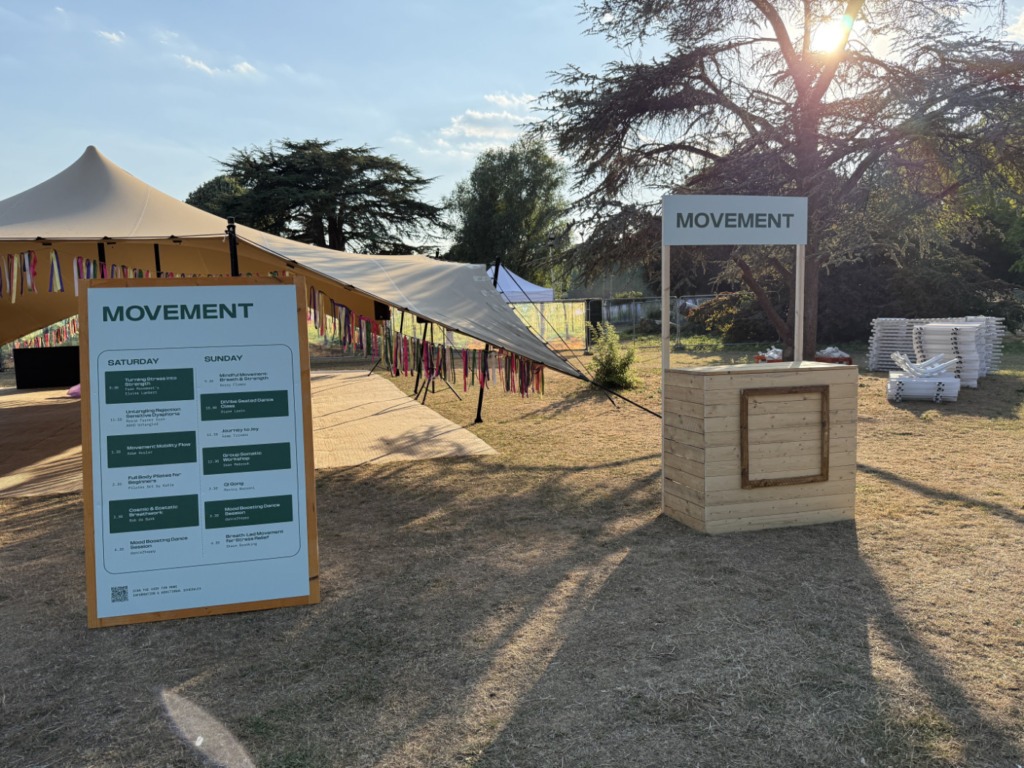 Happy Place Festival outdoor stands