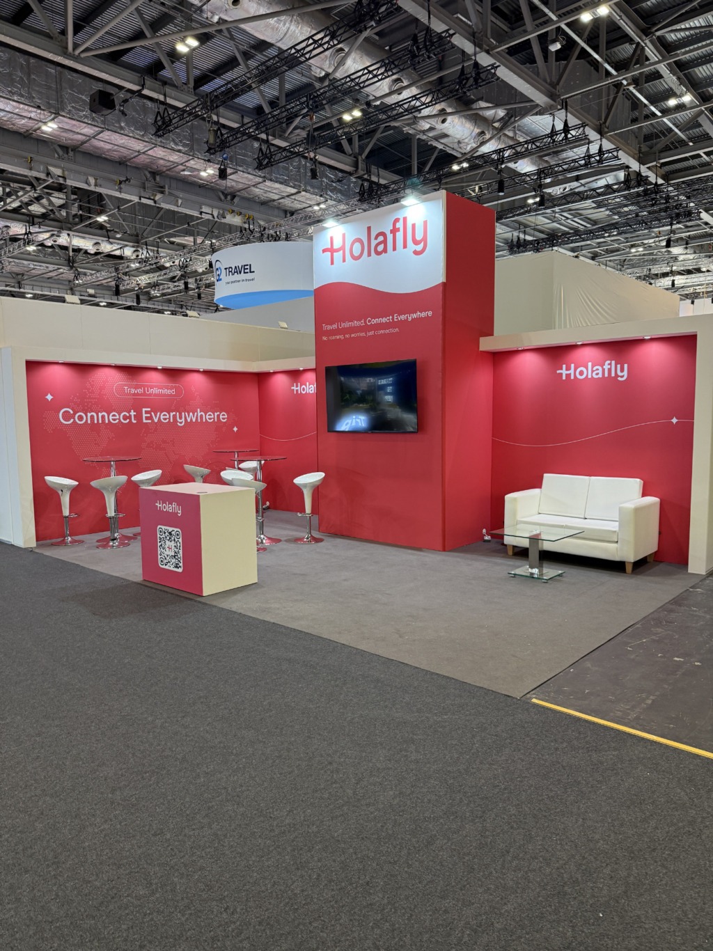 Holafly exhibition stand