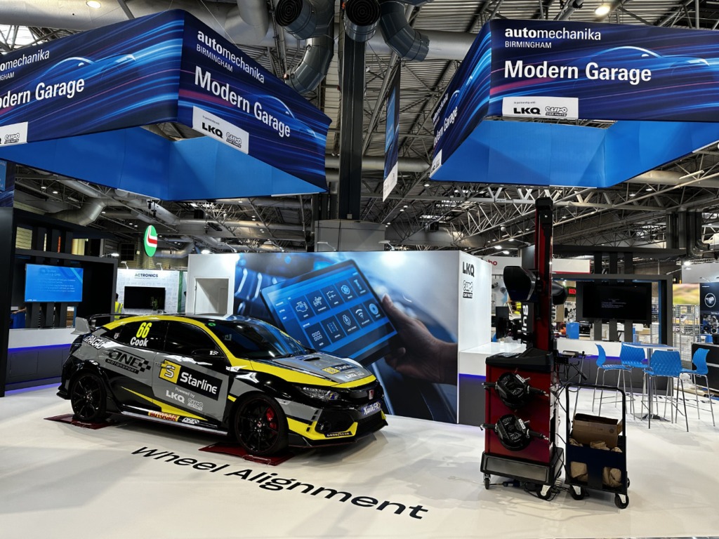 Modern Garage exhibition stand design and build
